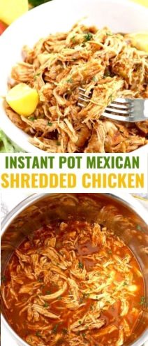 Instant Pot Shredded Chicken Mexican Style