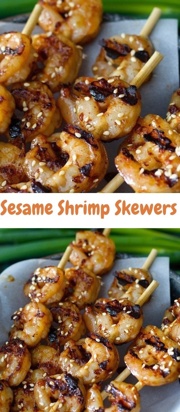 Sesame Shrimp Skewers