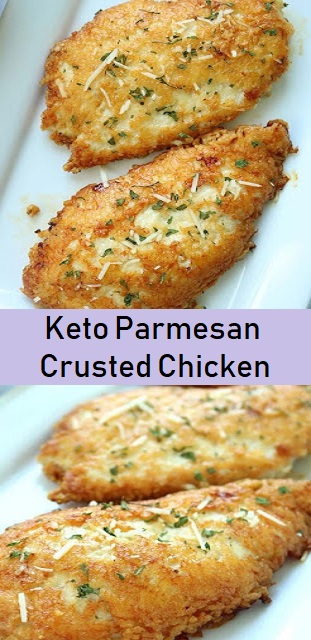 Keto Parmesan Crusted Chicken