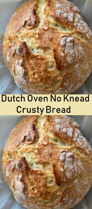 Dutch Oven No Knead Crusty Bread