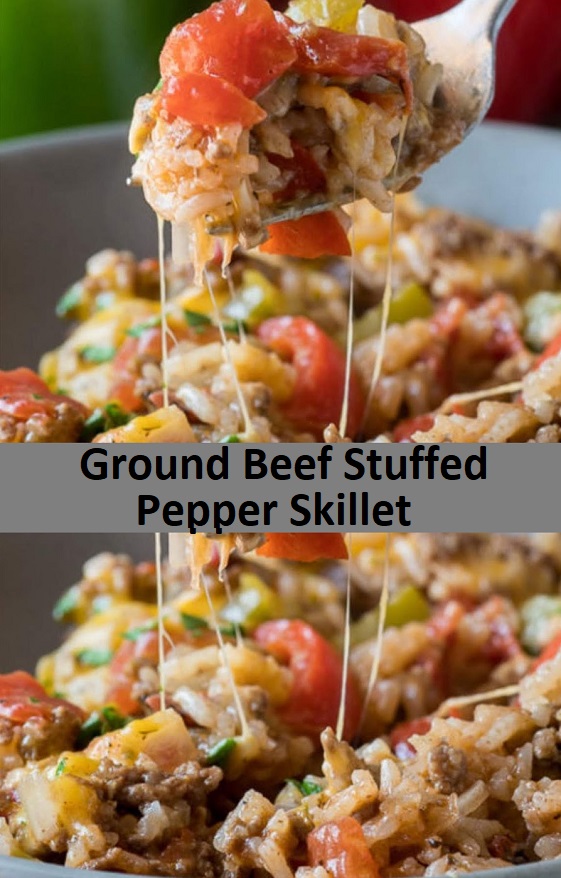 best Ground Beef Stuffed Pepper Skillet recipe
