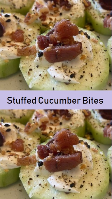 Stuffed Cucumber Bites