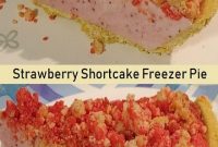 Easy Strawberry Shortcake Freezer Pie