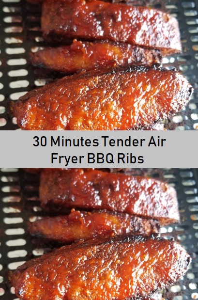 30 Minutes Tender Air Fryer BBQ Ribs