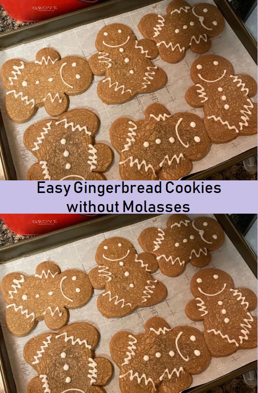 Easy Gingerbread Cookies without Molasses