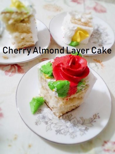 Cherry Almond Layer Cake