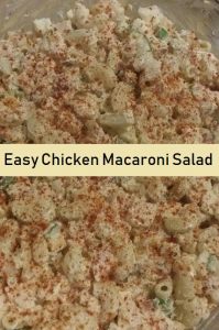 Easy Chicken Macaroni Salad