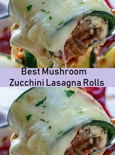 Best Mushroom Zucchini Lasagna Rolls