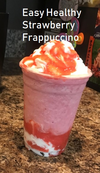 Easy Healthy Strawberry Frappuccino