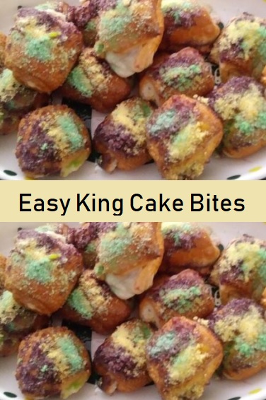 Easy King Cake Bites