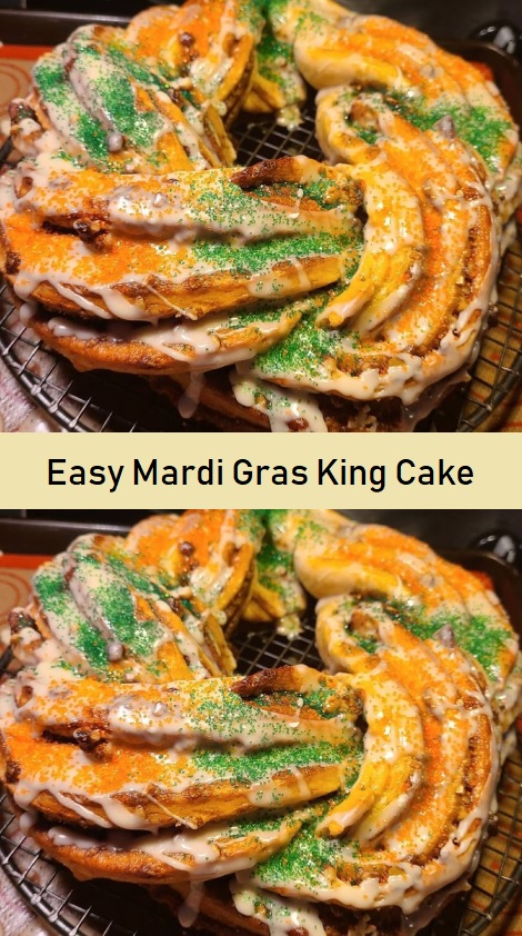 Easy Mardi Gras King Cake