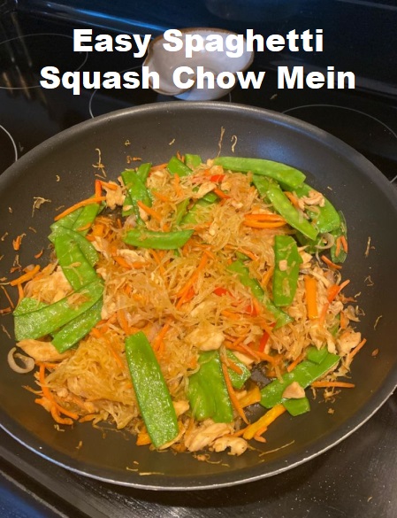 Easy Spaghetti Squash Chow Mein