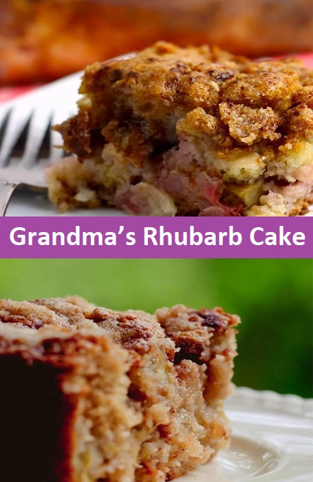 Best Grandmaâ€™s Rhubarb Cake