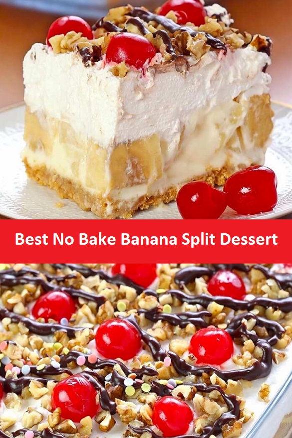 Best No Bake Banana Split Dessert