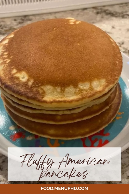 Fluffy American pancakes