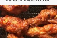 Hot Honey Butter Chicken Wings in the Air Fryer