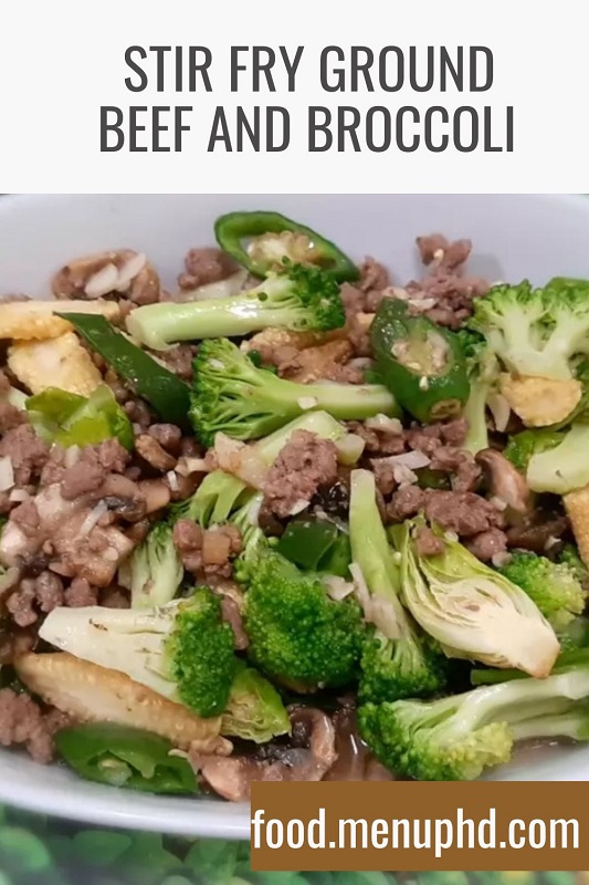 Stir Fry Ground Beef and Broccoli