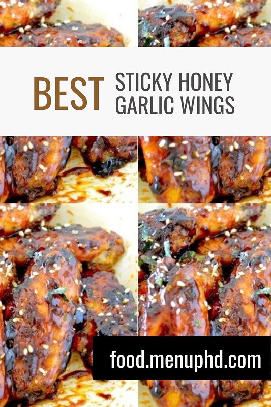 Sticky Honey Garlic Wings