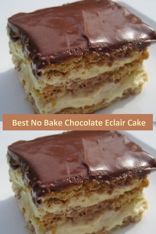 Best No Bake Chocolate Eclair Cake