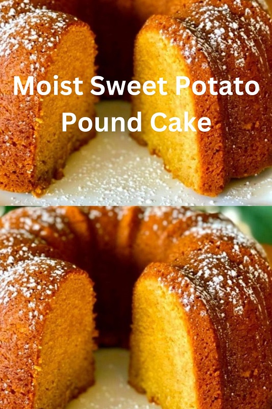 Moist Sweet Potato Pound Cake