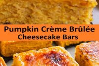 Pumpkin Crème Brûlée Cheesecake Bars