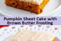 Pumpkin Sheet Cake with Brown Butter Frosting