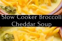 Slow Cooker Broccoli Cheddar Soup Recipe