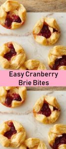 Easy Cranberry Brie Bites