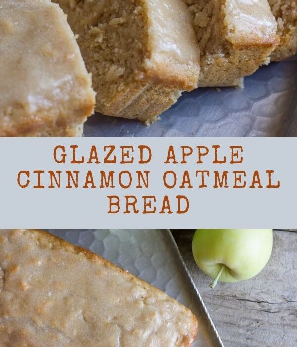Glazed Apple Cinnamon Oatmeal Bread Food Menu