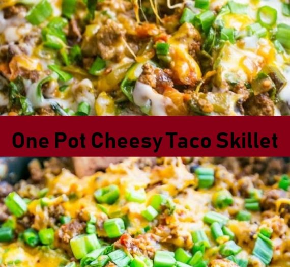 One Pot Cheesy Taco Skillet