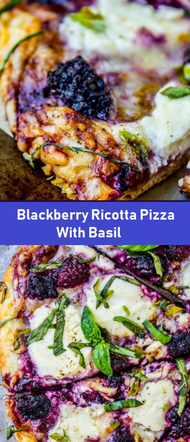 Blackberry Ricotta Pizza With Basil
