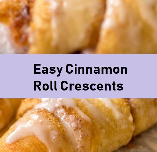 Easy Cinnamon Roll Crescents