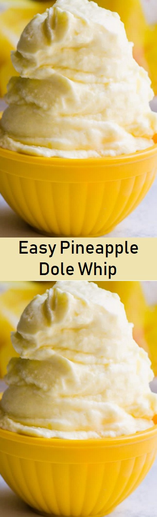 Easy Pineapple Dole Whip