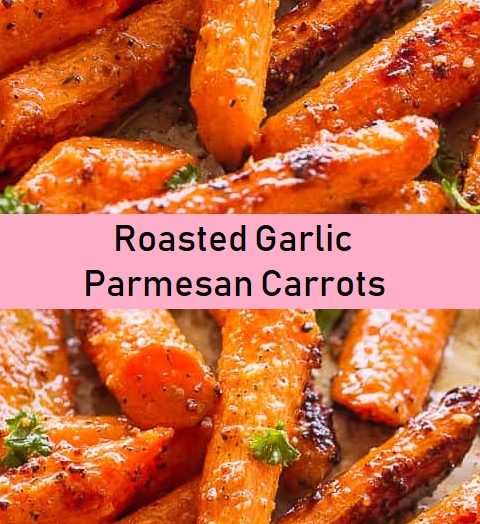 Roasted Garlic Parmesan Carrots