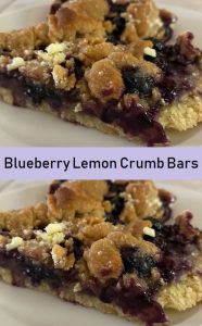 Blueberry Lemon Crumb Bars