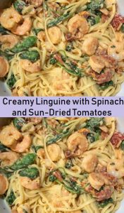 Creamy Linguine with Spinach and Sun-Dried Tomatoes