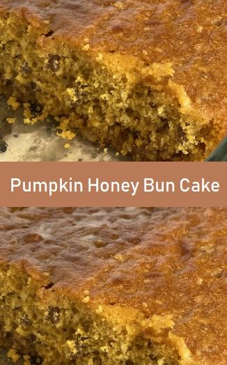 Pumpkin Honey Bun Cake