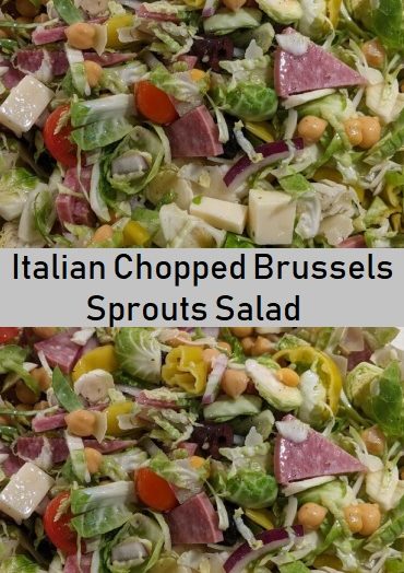 Italian Chopped Brussels Sprouts Salad