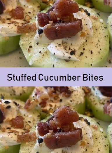 Stuffed Cucumber Bites
