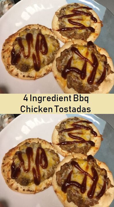4 Ingredient Bbq Chicken Tostadas