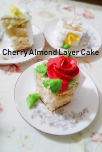 Cherry Almond Layer Cake