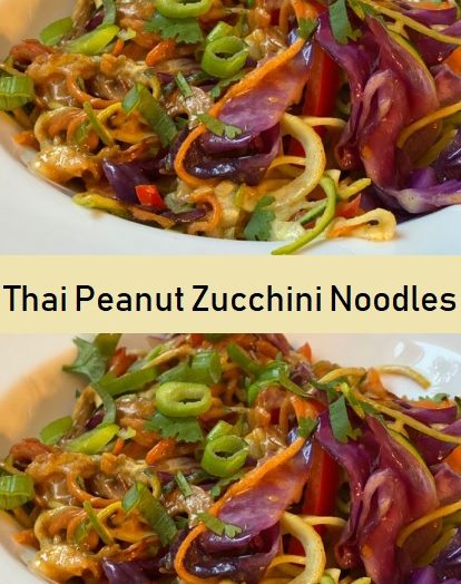 Thai Peanut Zucchini Noodles