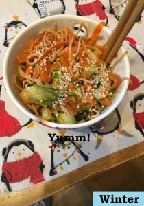 Soba Noodle Salad with Spicy Peanut Sauce