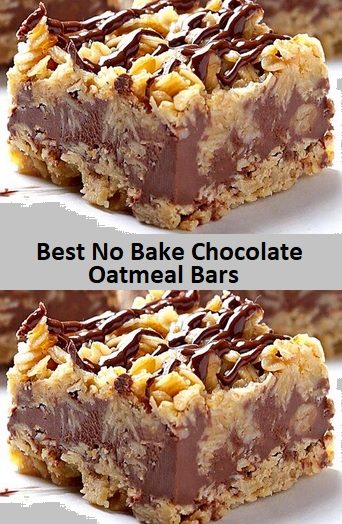 Best No Bake Chocolate Oatmeal Bars