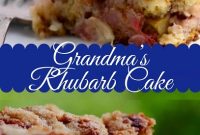 best Grandma’s Rhubarb Cake recipe