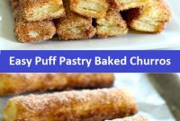 Easy Puff Pastry Baked Churros