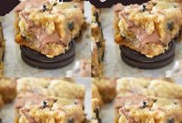 Browned Butter Oreo Nutella Stuffed Blondies
