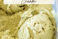 No-Churn Matcha Vanilla Bean Ice Cream