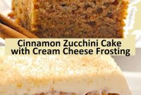 Cinnamon Zucchini Cake with Cream Cheese Frosting recipe