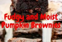 Fudgy and Moist Pumpkin Brownies